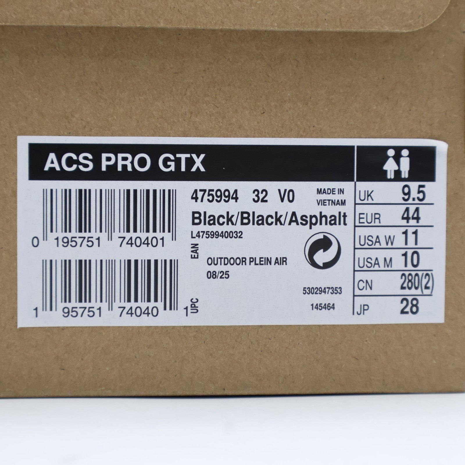 L47599400 Salomon ACS Pro GORE-TEX Black Asphalt (Men's)