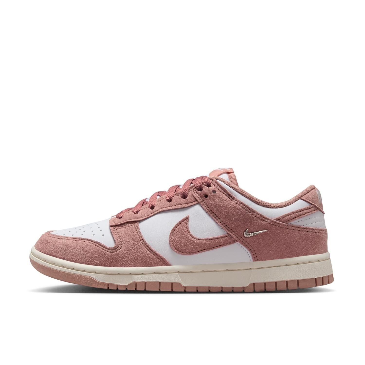 IB4417-102  NIKE DUNK LOW WHITE PINK (Women's)