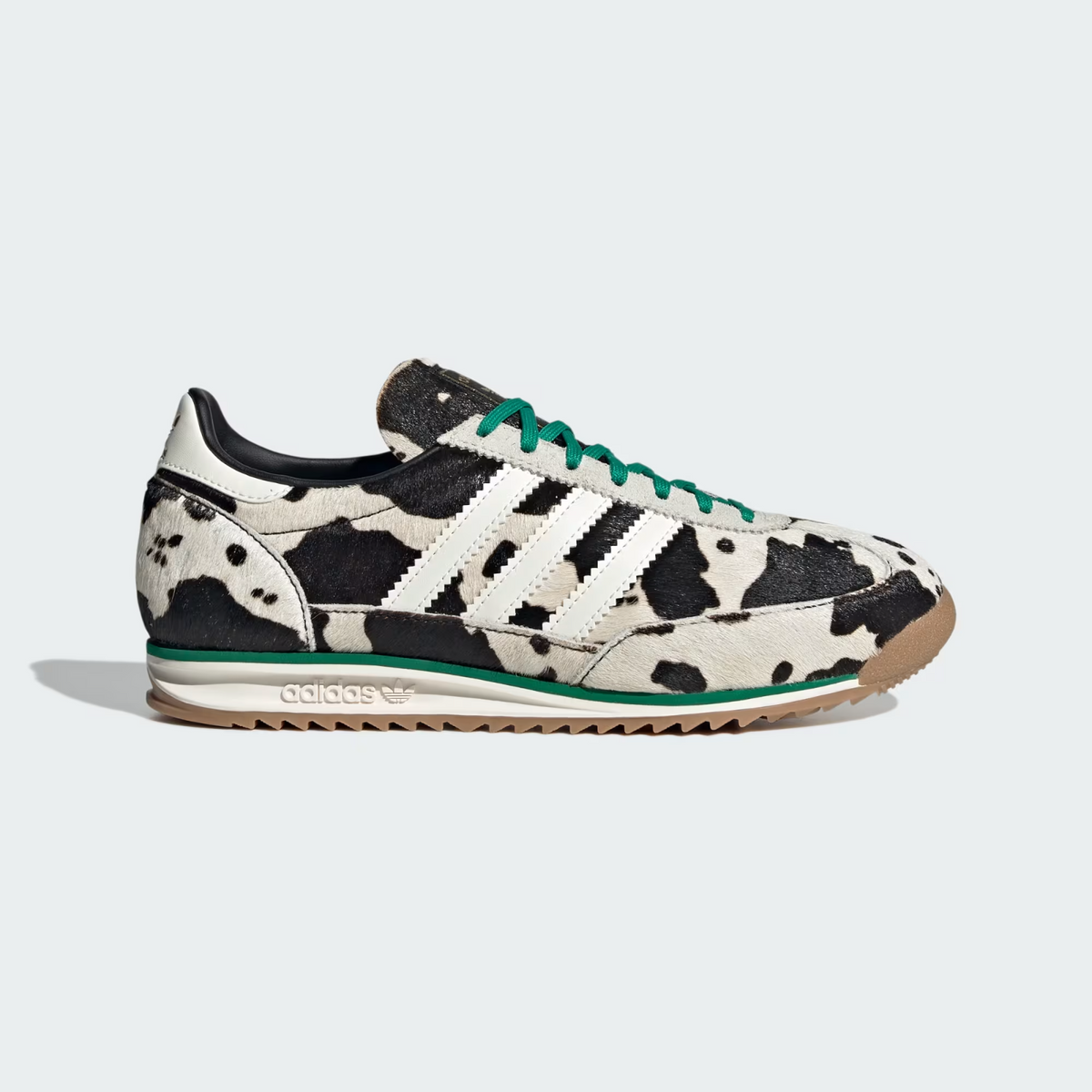 JR1639 adidas Originals SL72 OG Core Black Off White Court Green (Women's)