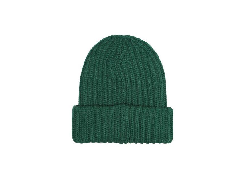 Supreme Classic Logo Chunky Ribbed Beanie Green