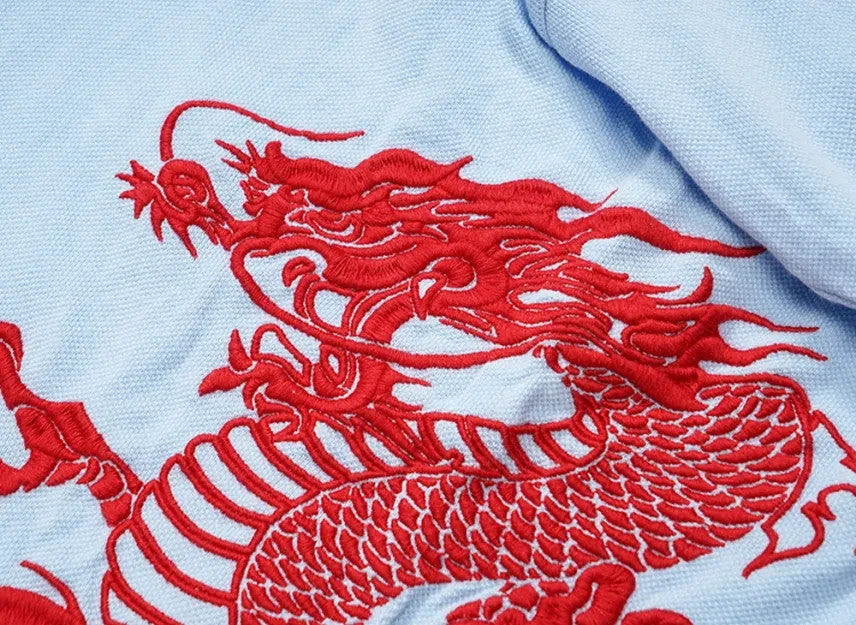 Supreme x The Great China Wall Dragon Polo "Light Blue"