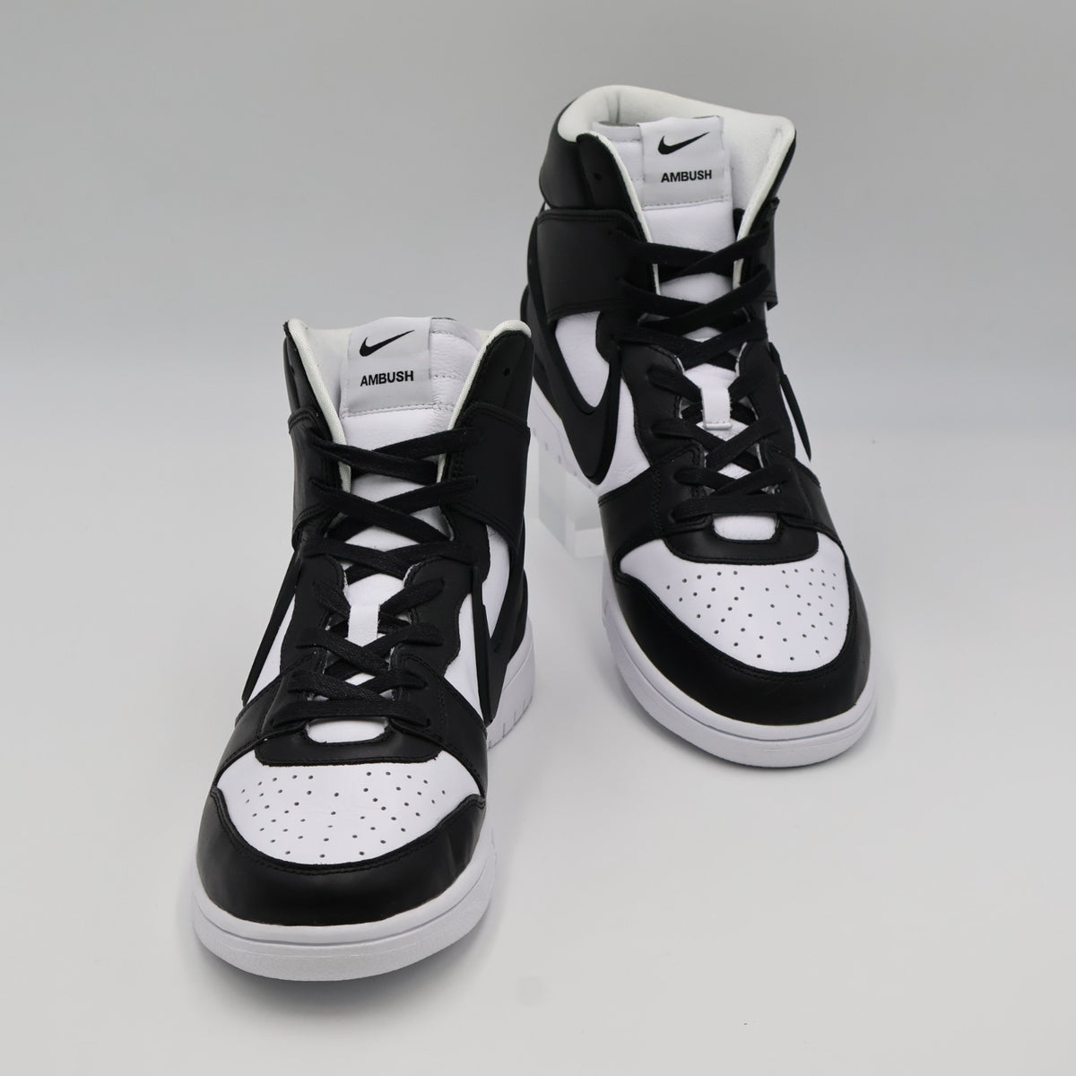 CU7544-001 Nike Dunk High AMBUSH Black White Spruce Aura Panda (Men's)