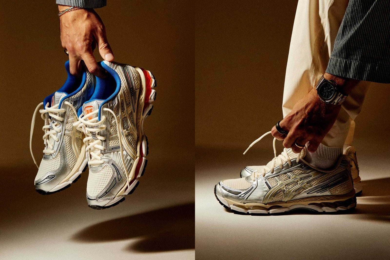 1203A555-100 KITH Ronnie Fieg Asics Gel-Kayano 12.1 Cream Pure Aqua (Men's)