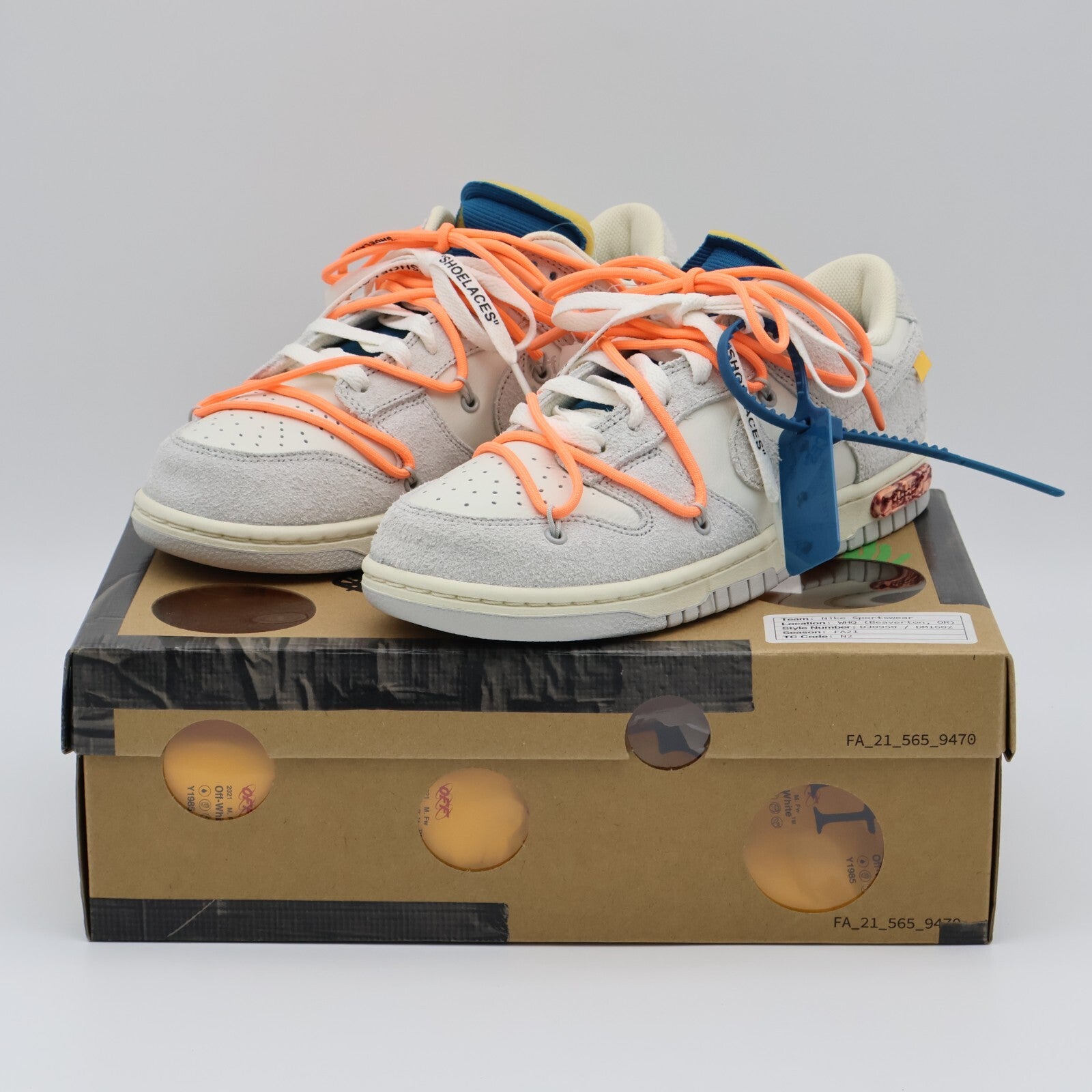 DJ0950-119 Off-White Nike Dunk Low 1 OF 50 19 (Men's)
