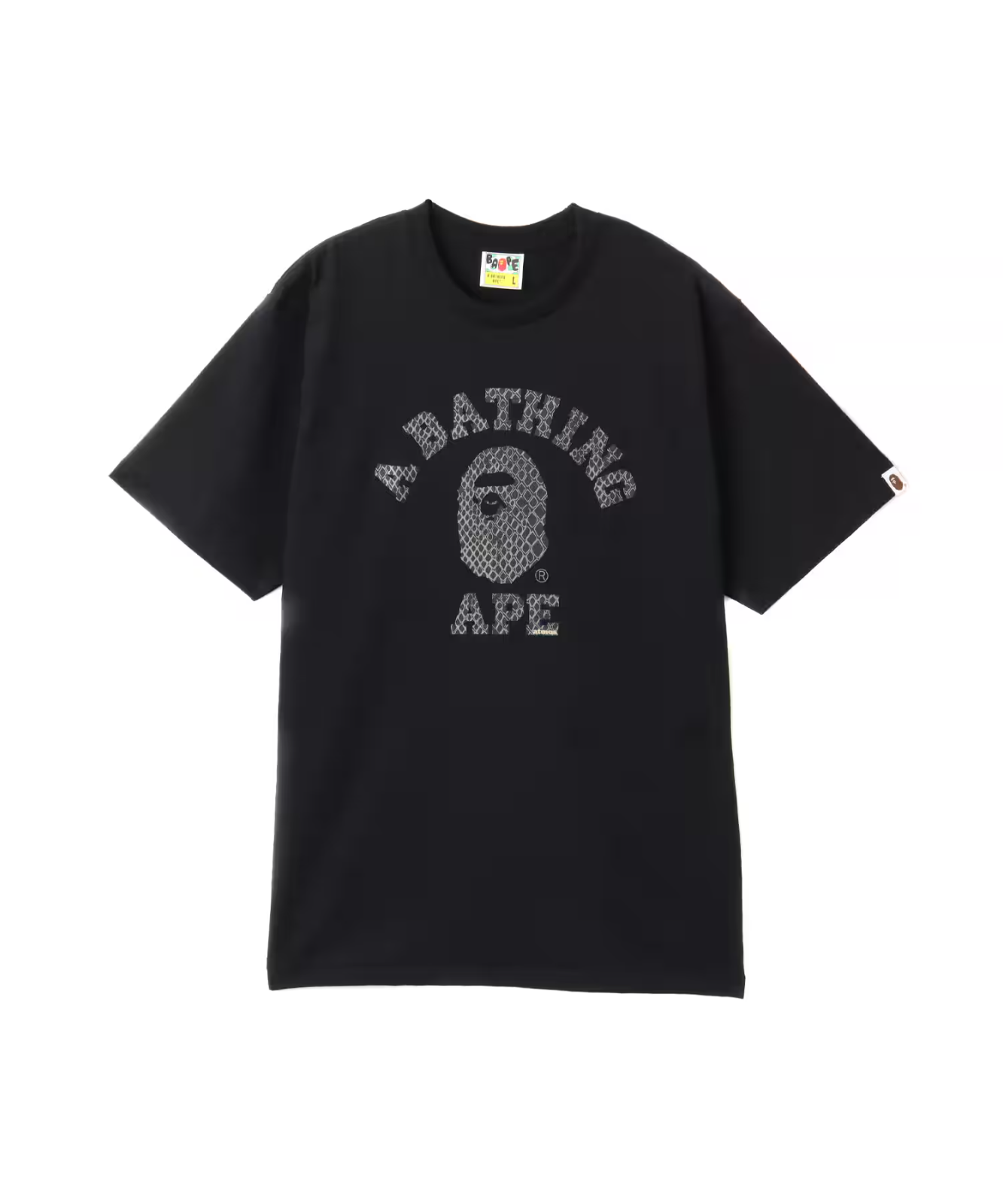 A BATHING APE atmos Bape A Bathing Ape G-Snk College Tee Black