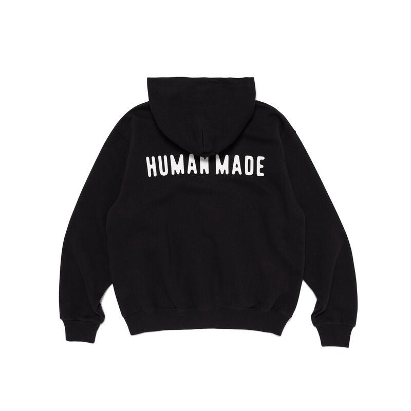 HUMAN MADE Classic Zip-Up Hoodie Black