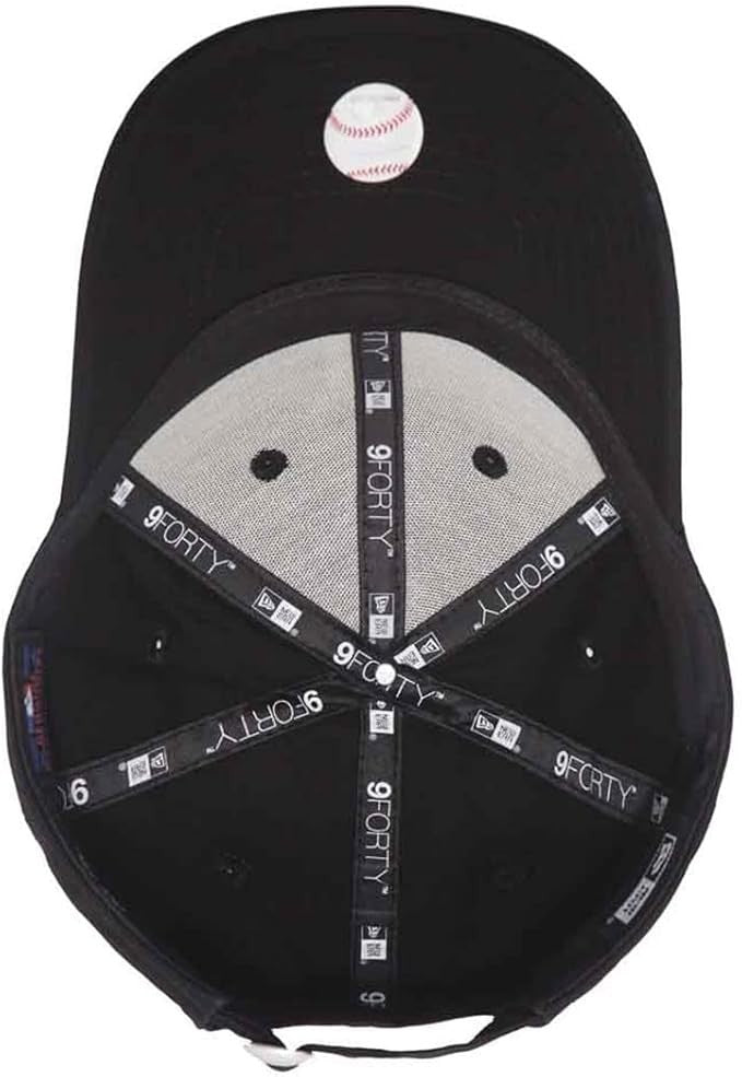 NEW ERA LA NYY 940 9FORTY League Basic Cap LA Black White