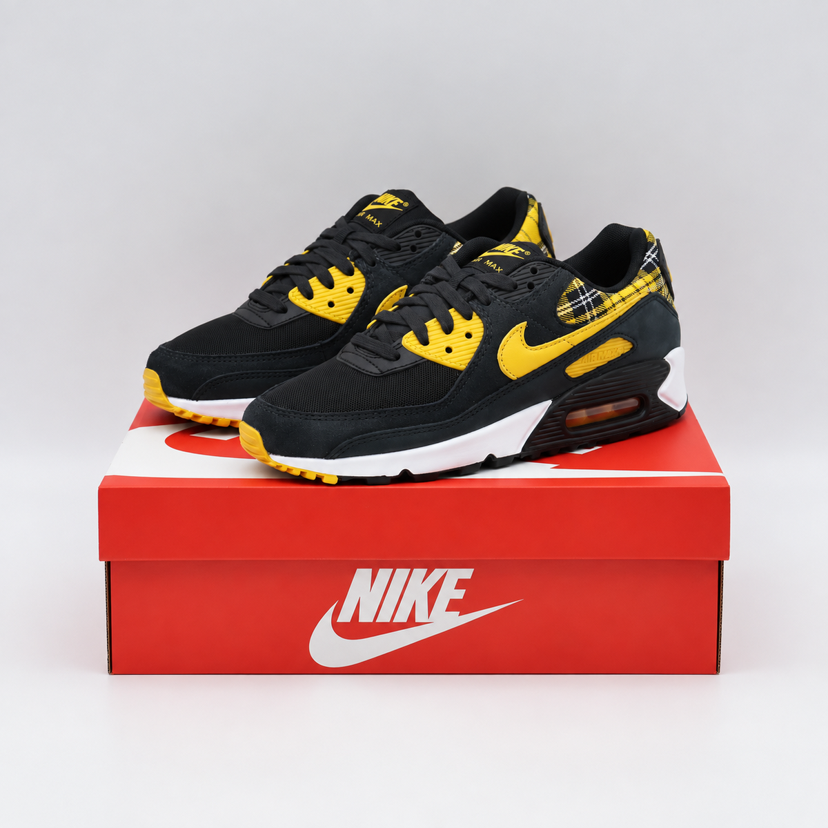 IR5598-001 Nike Air Max 90 "Yellow Plaid" (Women's)