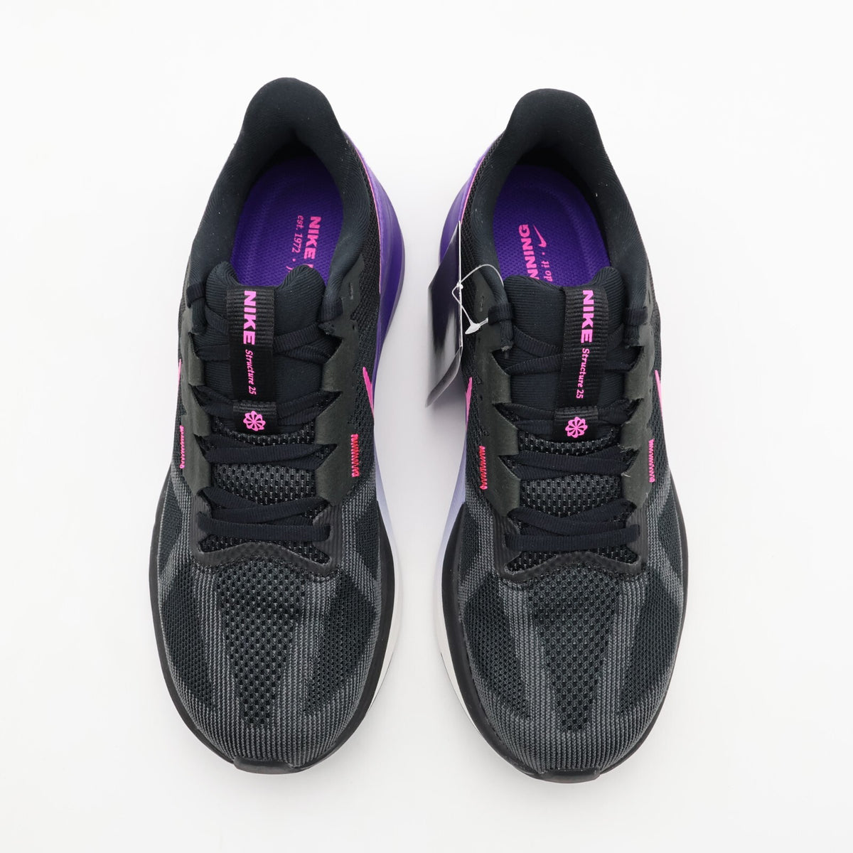 DJ7883-010 Nike Structure 25 Black Anthracite Field Purple Laser Fuchsia (Men's)