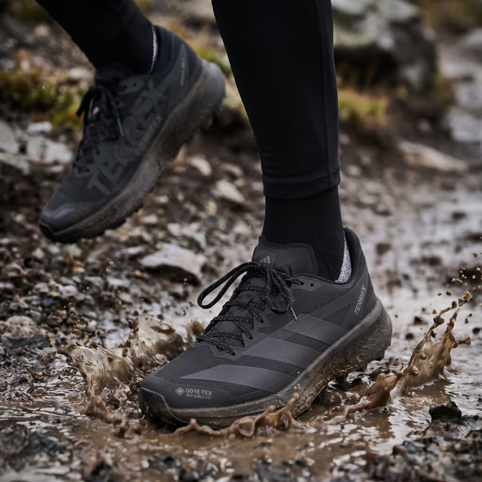 HQ5089 adidas Terrex Agravic GORE-TEX 2 Trail Running Core Blk/Grey Six (Men's)