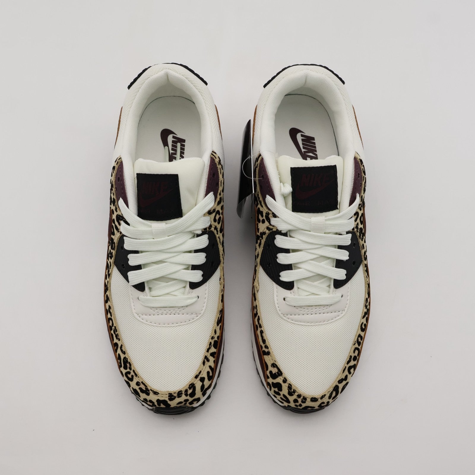 IF1619-102 Nike Women's Air Max 90 Leopard Burgundy (Women's)