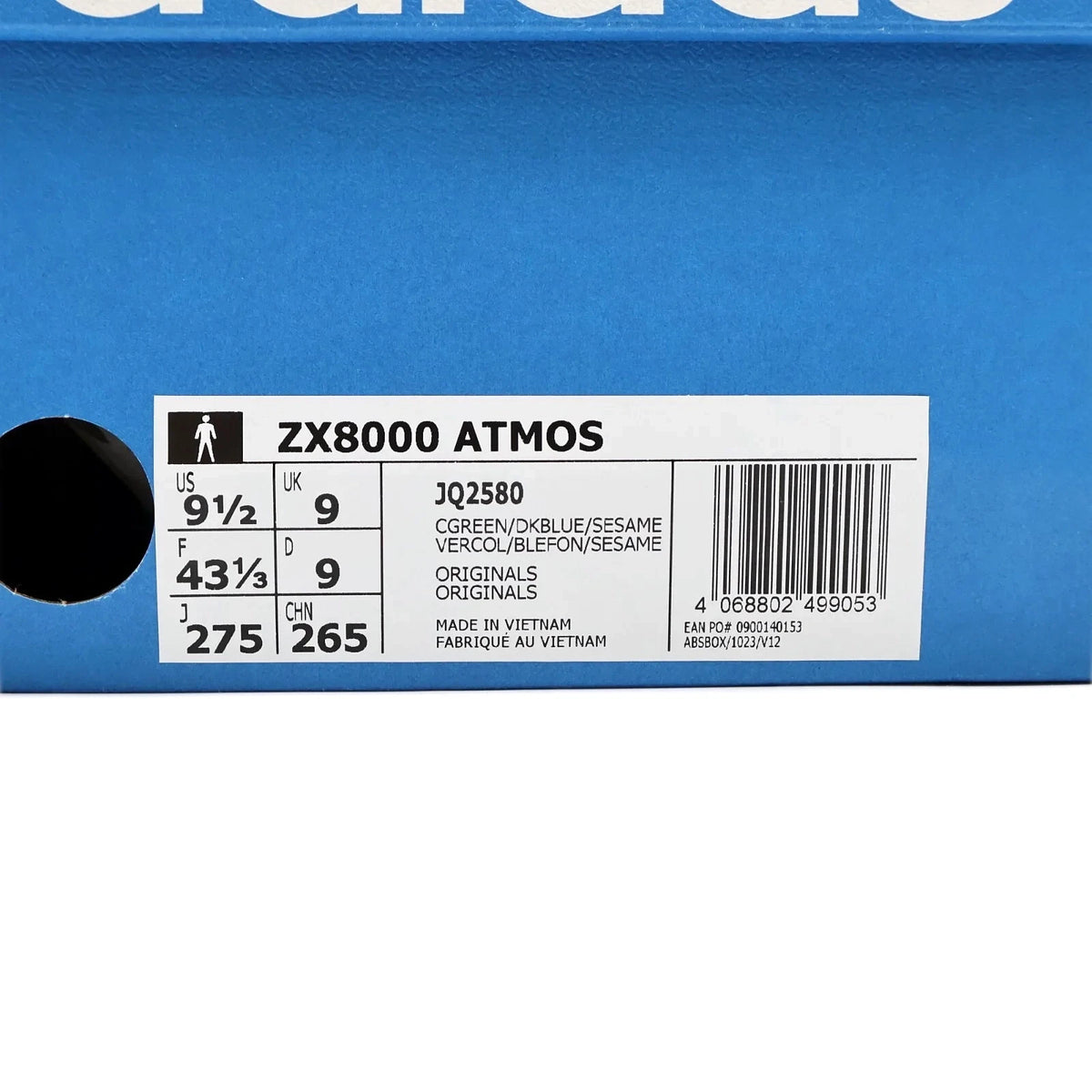JQ2580 atmos G-SNK 10 adidas Originals ZX8000 Ura Lemon Peel Light Aqua (Men's)