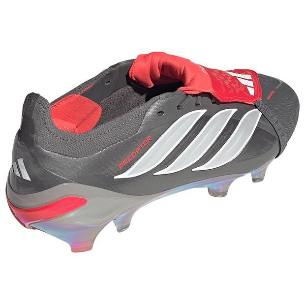 JS0379 adidas Predator Elite FT FG Iron Metallic Cloud White Lucid Red (Men's)