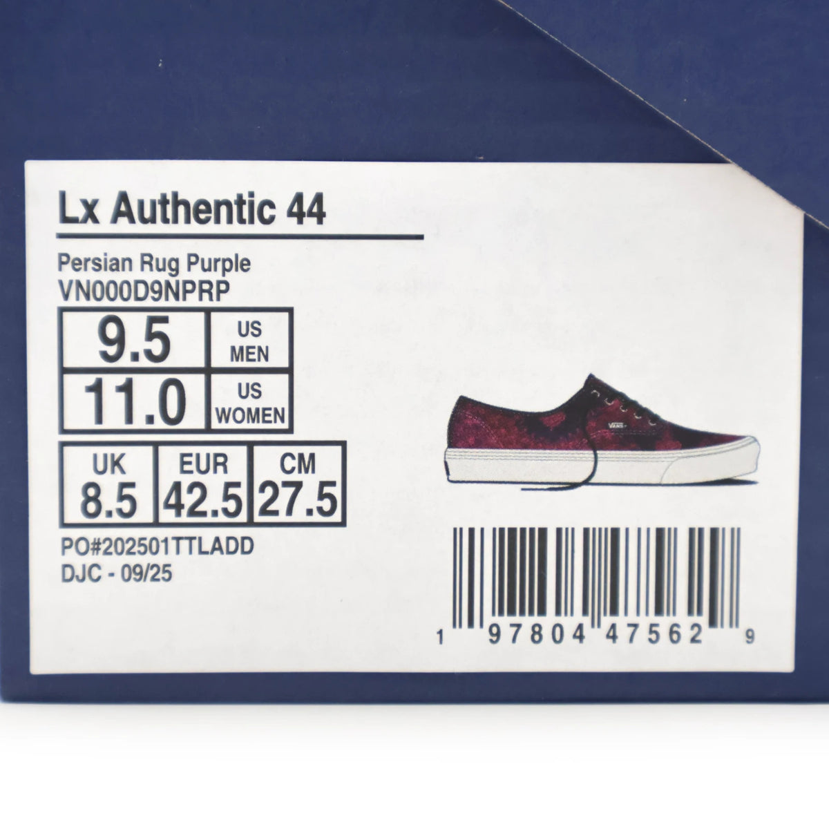 VN000D9NPRP Vans Premium Authentic Persian Rug Purple (Men's)