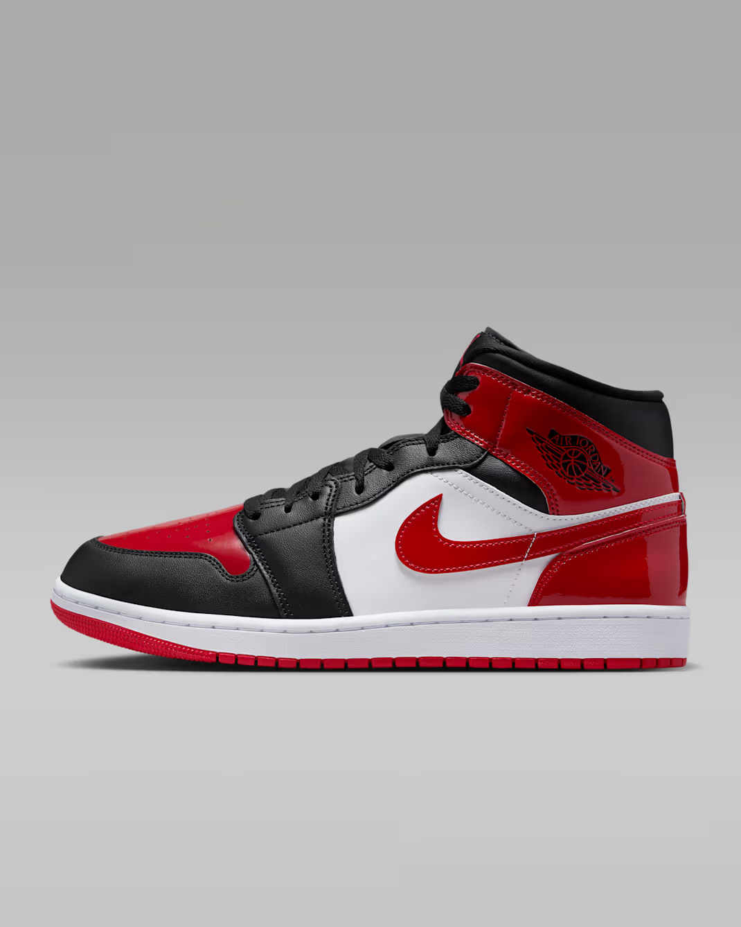 HV4091-006 Nike Air Jordan 1 Mid SE Black White Varsity Red (Men's)