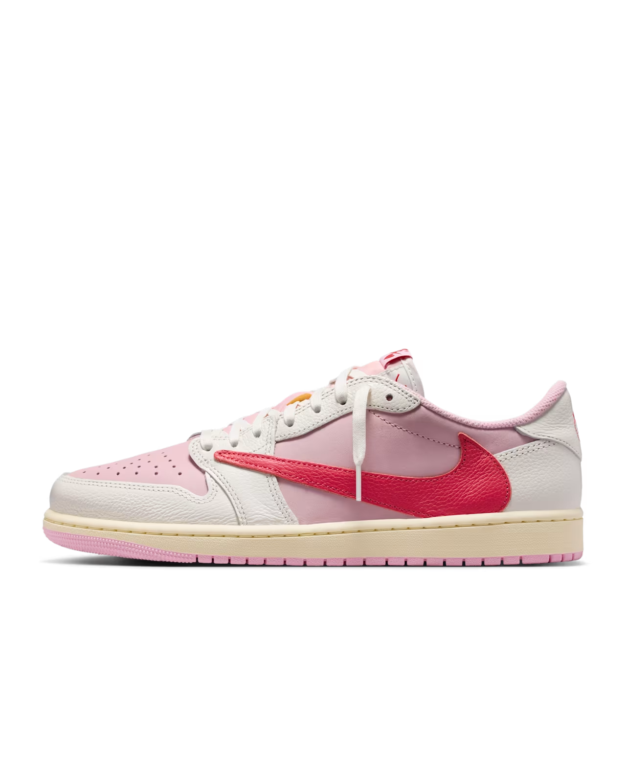 IQ7604-101 Travis Scott Ã Nike Air Jordan 1 Retro Low OG "Sail/T Pink" (Men's)
