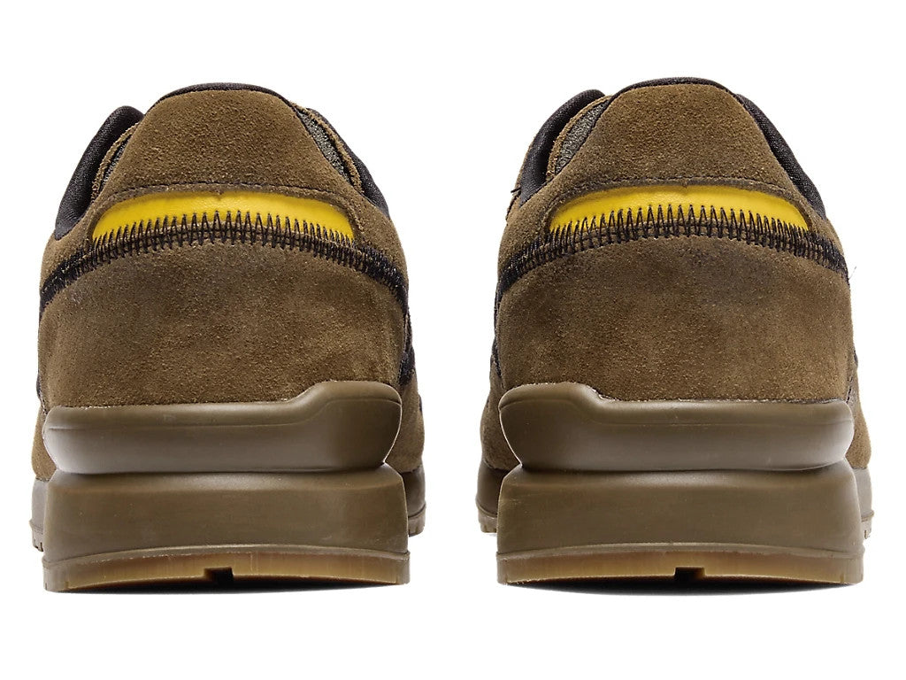 1183C447-201  ONITSUKA TIGER Tiger Ally Stitch Brown Storm Vibrant Yellow(Men's)