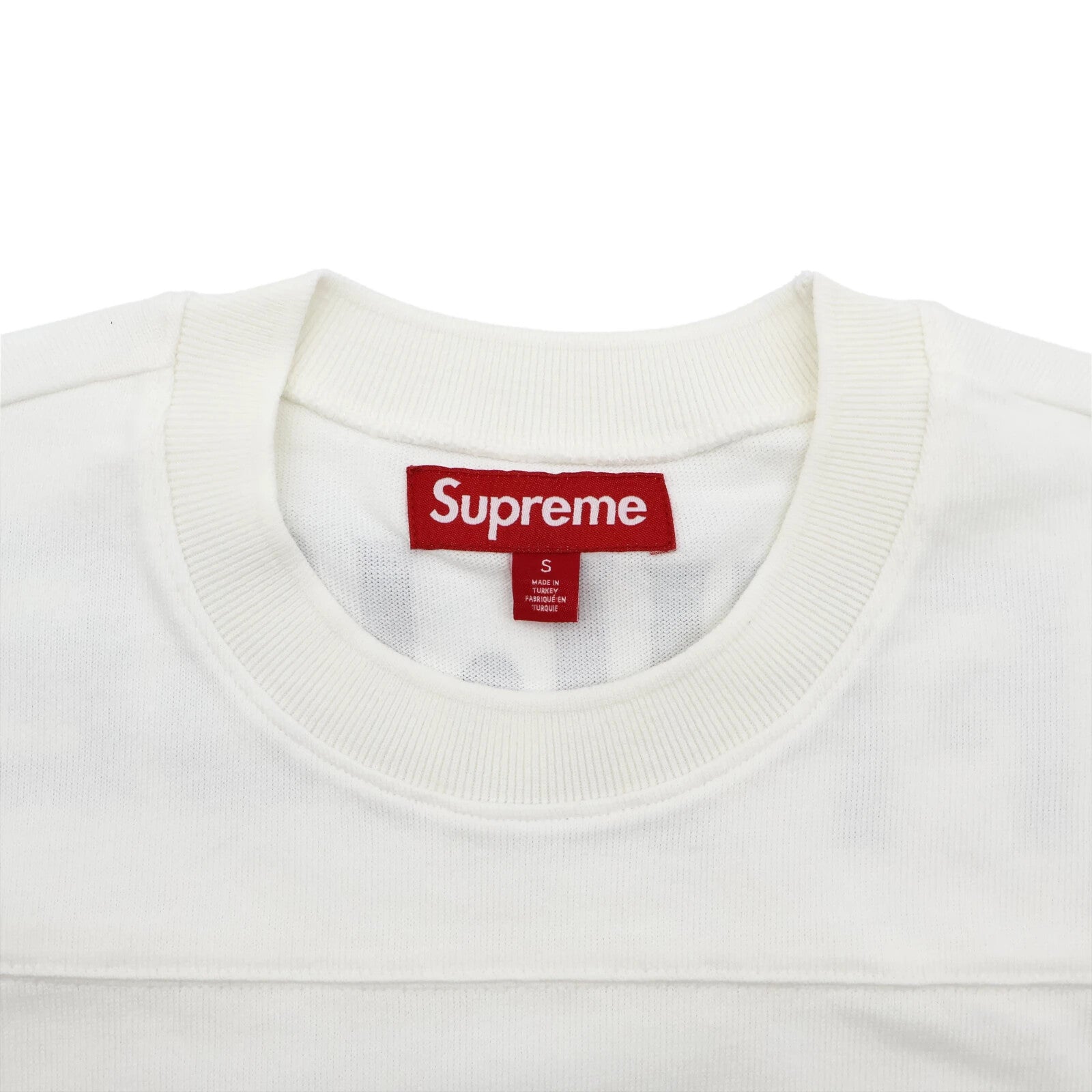 Supreme Affiliated L/S Football Top White
