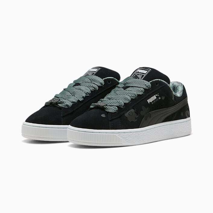 402381-01 Hello Kitty Puma Women's Suede XL Puma Black Light Moss (Women's)