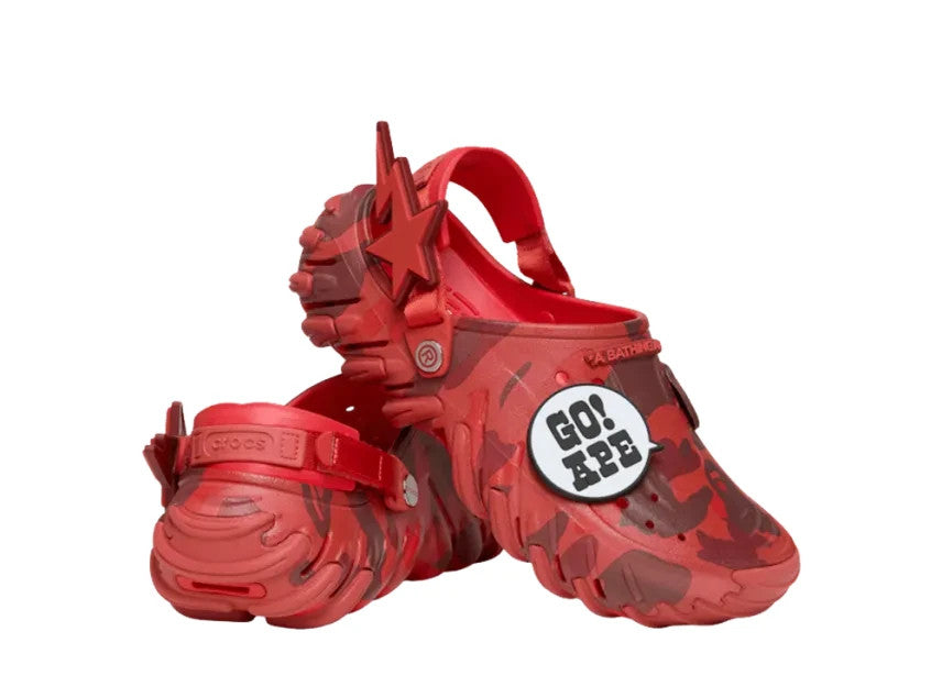 819113 A BATHING APE x Crocs Echo RO Clog "Flame" (Men's)