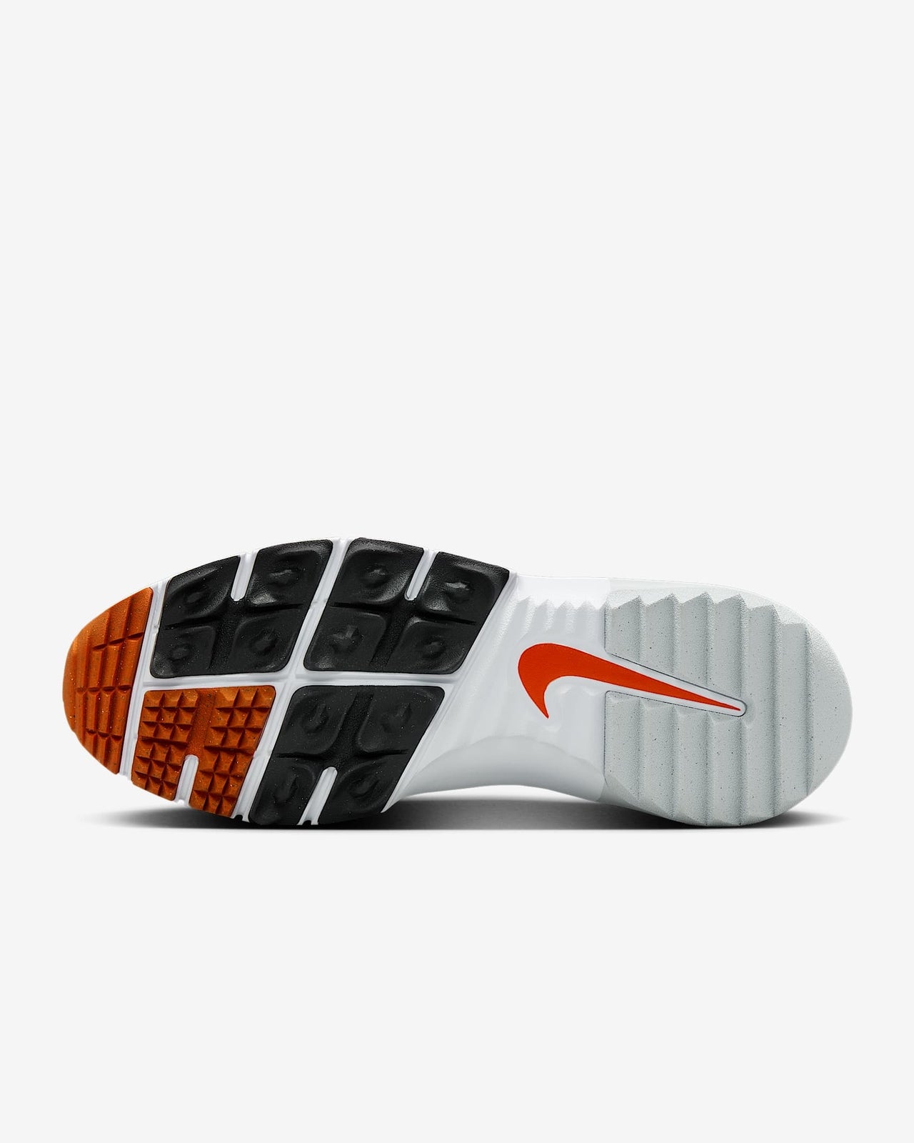 FN0332-103 Nike Free Golf Next Nature White Safety Orange Black (Men's)
