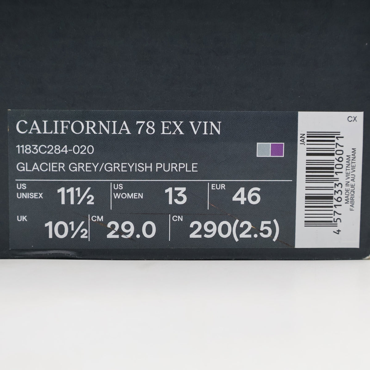 1183C284-020 Onitsuka Tiger California 78 EX VIN Glacier Grey Greyish (Men's)