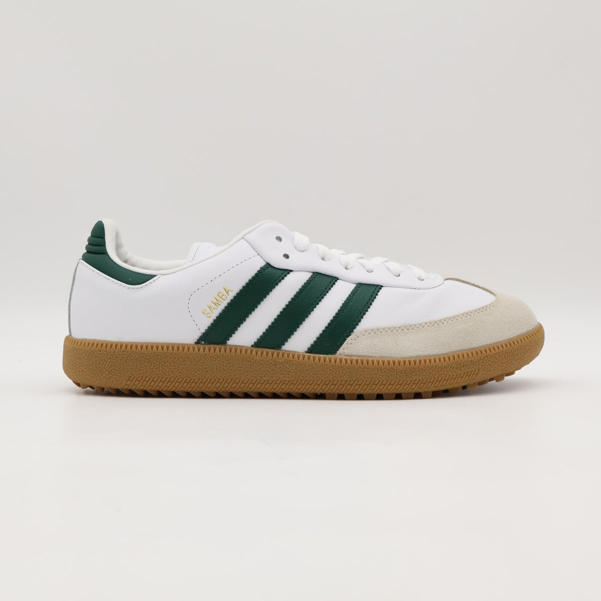 JH6151 adidas Samba Spikeless Golf Cloud White Collegiate Green Gum (Men's)