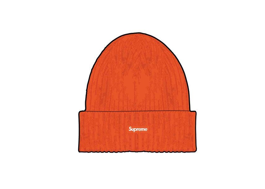Supreme Overdyed Beanie Orange (24SS)