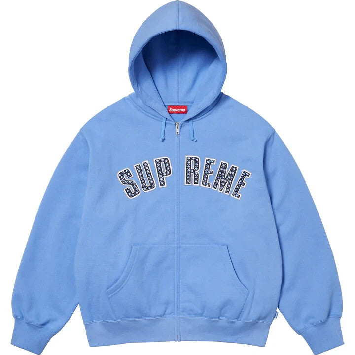 Supreme B.B. Simon Zip Up Hooded Sweatshirt Light Blue