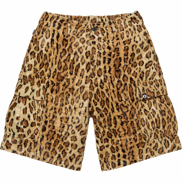 Supreme GOODENOUGH Crushed Rayon Cargo Short Leopard