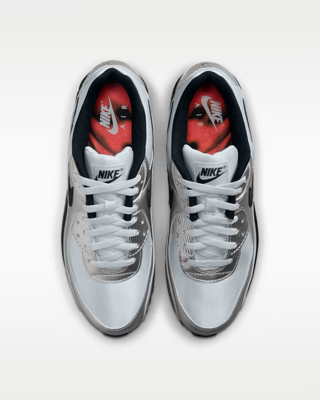 IV5974-001 Nike Air Max 90 PRM "Chrome/Gamma Blue/Black" (Men's)