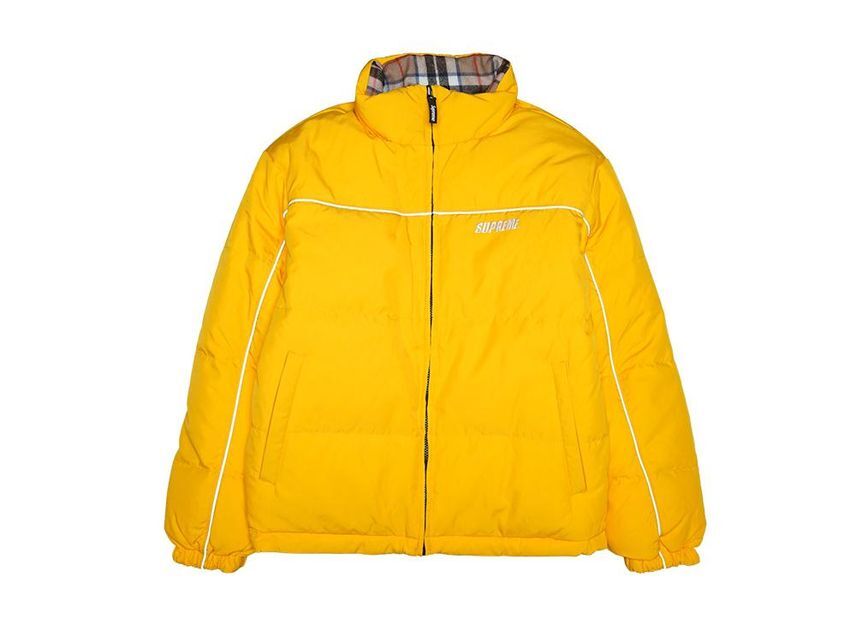 Supreme Reversible Puffer Jacket Yellow
