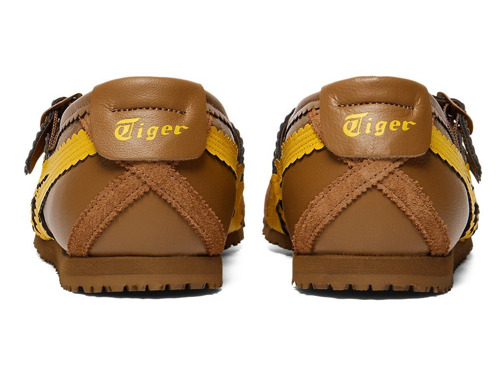 1182A678-201 Onitsuka Tiger Women's Mexico 66 TGRS "Brown/Sunflower Yellow"