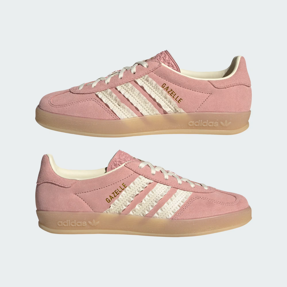 JS1413 adidas Originals  Gazelle Indoor Wonder Mauve Crew White Gum 3 (Women's)