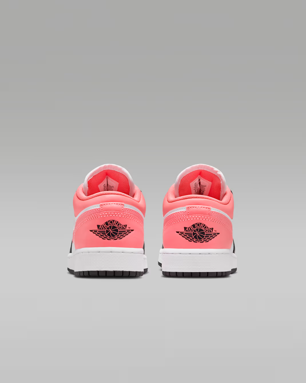 553560-025 Nike GS Air Jordan 1 Low Black White Pink Gaze