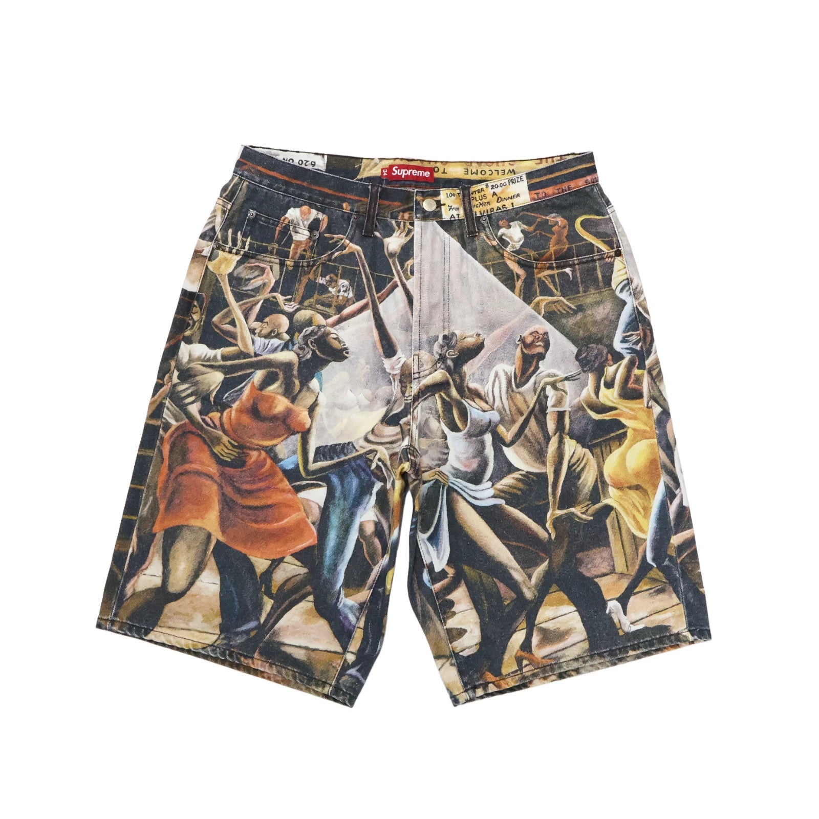 Supreme Ernie Barnes Baggy Denim Short Dance