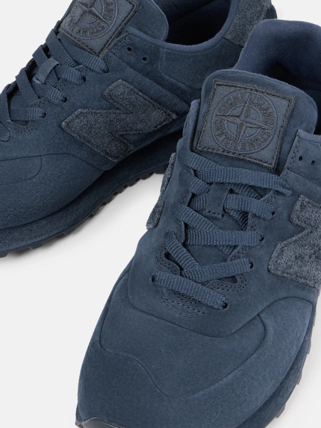 U574BSSB Stone Island New Balance 574 Legacy Ghost Slate Blue (Men's)