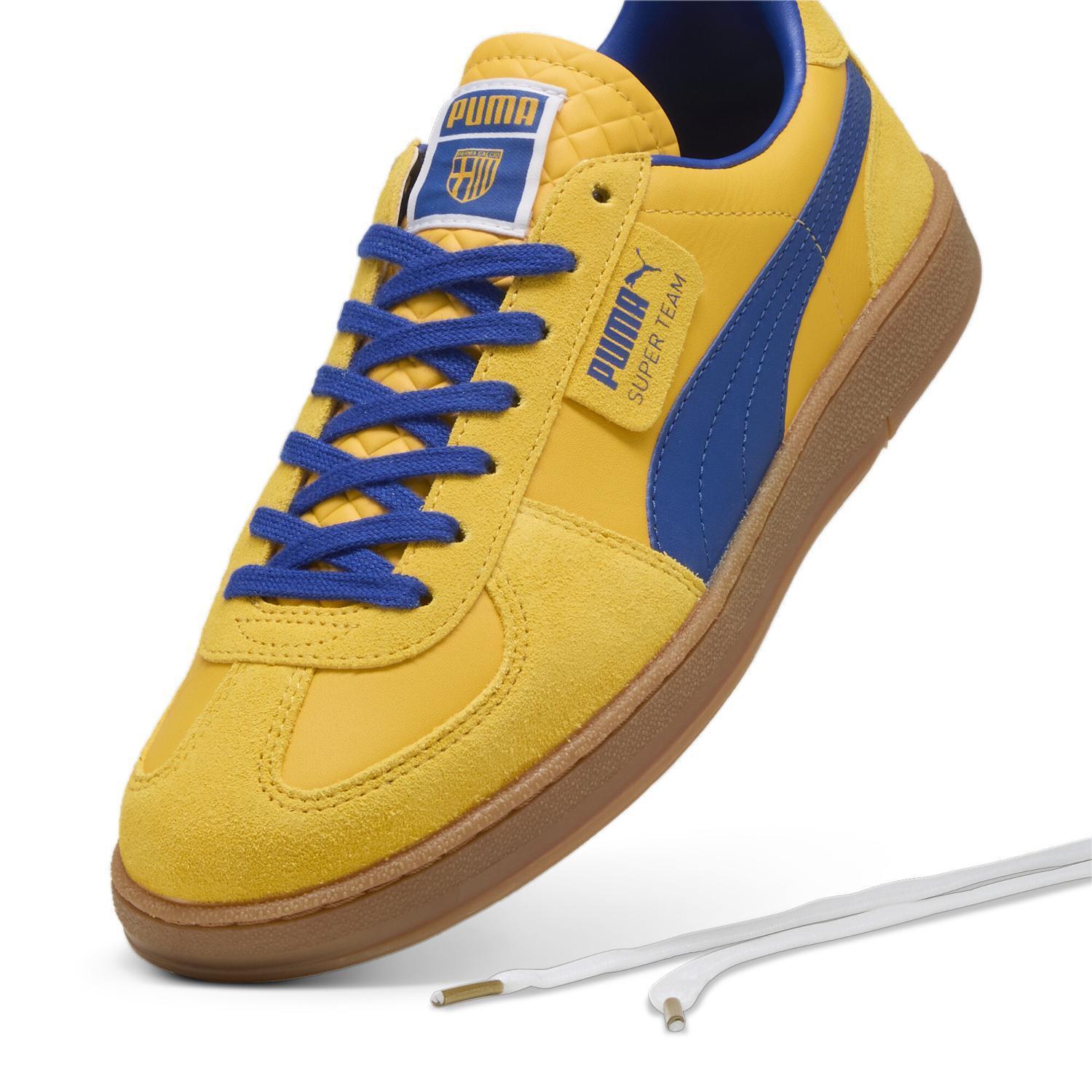 401079-01 Parma Calcio Puma Super Team Sport Yellow Vivid Blue (Men's)