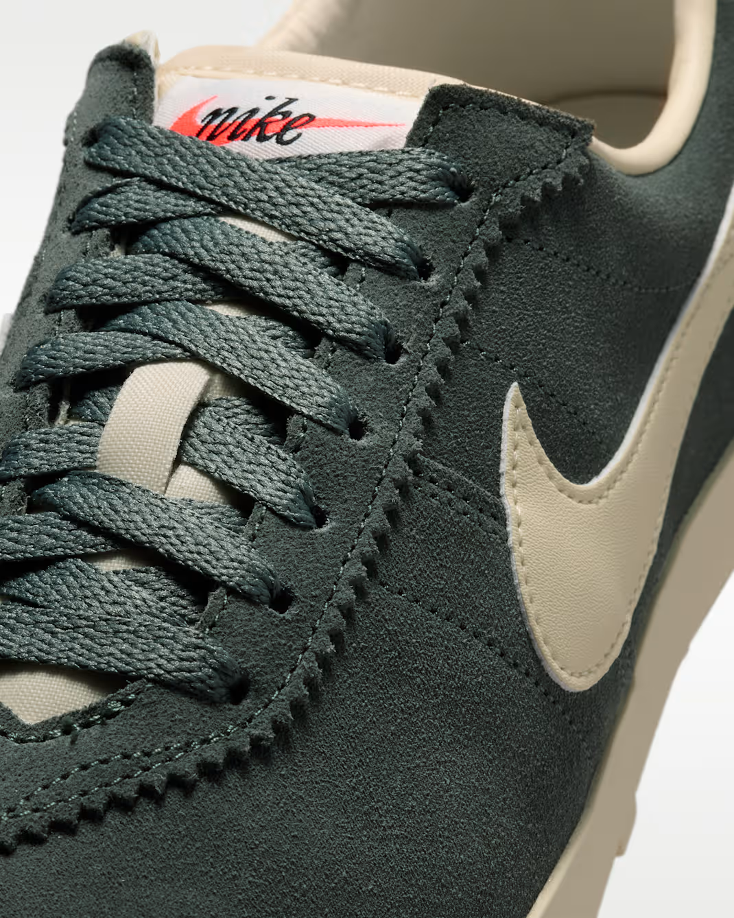 IQ7611-301 Nike Astrograbber Suede "Camo Green/Sail" (Women's)