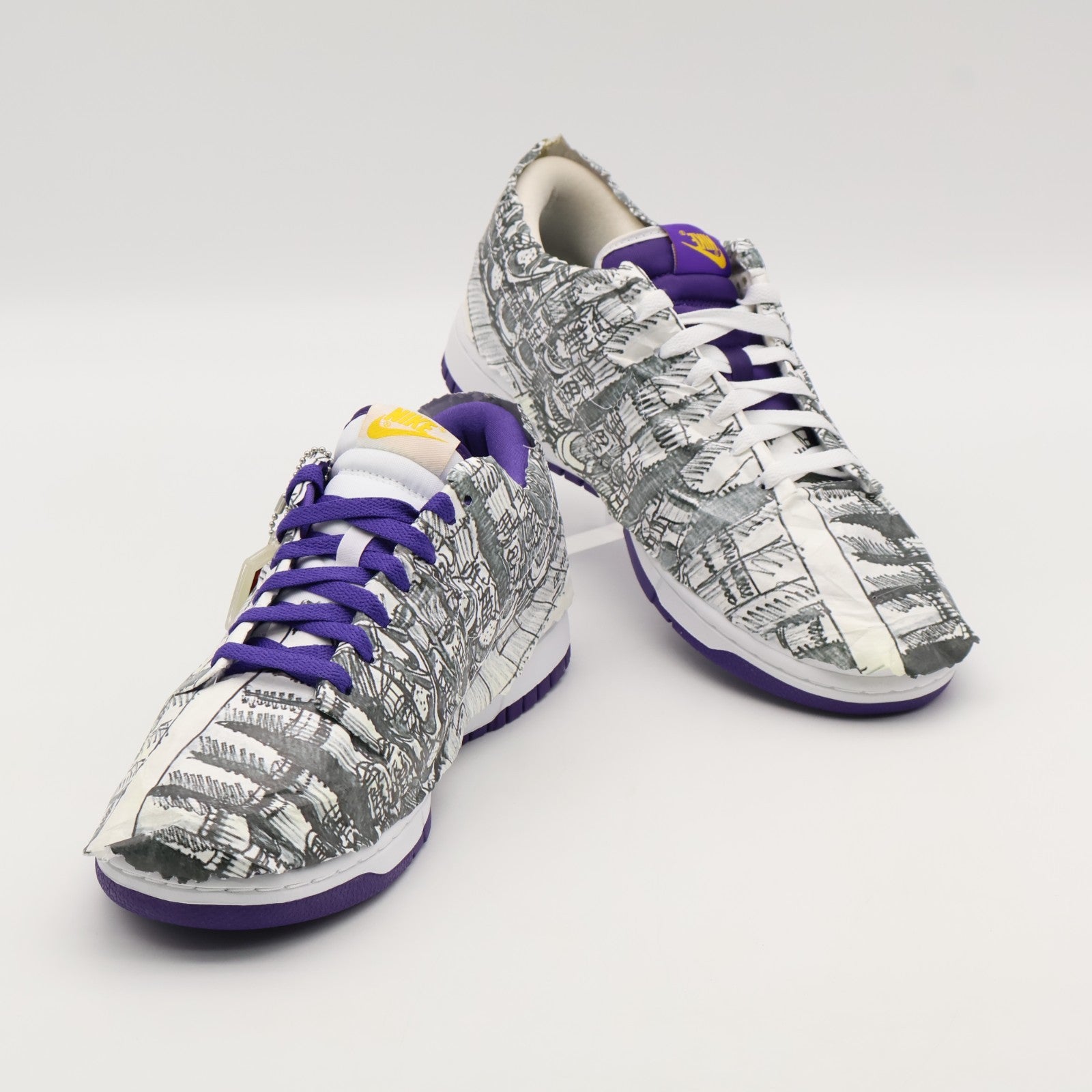 DJ4636-100 Nike Dunk Low Made You Look Flip The Old School Varsity Purple White