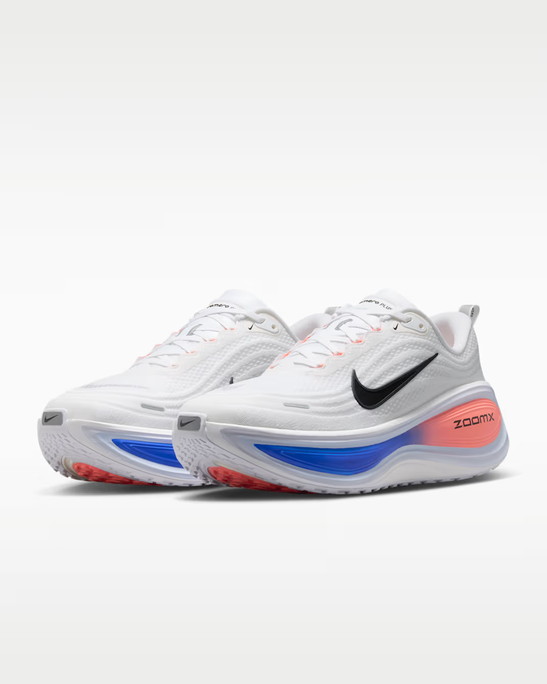 HV8150-108 Nike Vomero Plus "White/Atomic Pink/Racer Blue" (Men's)