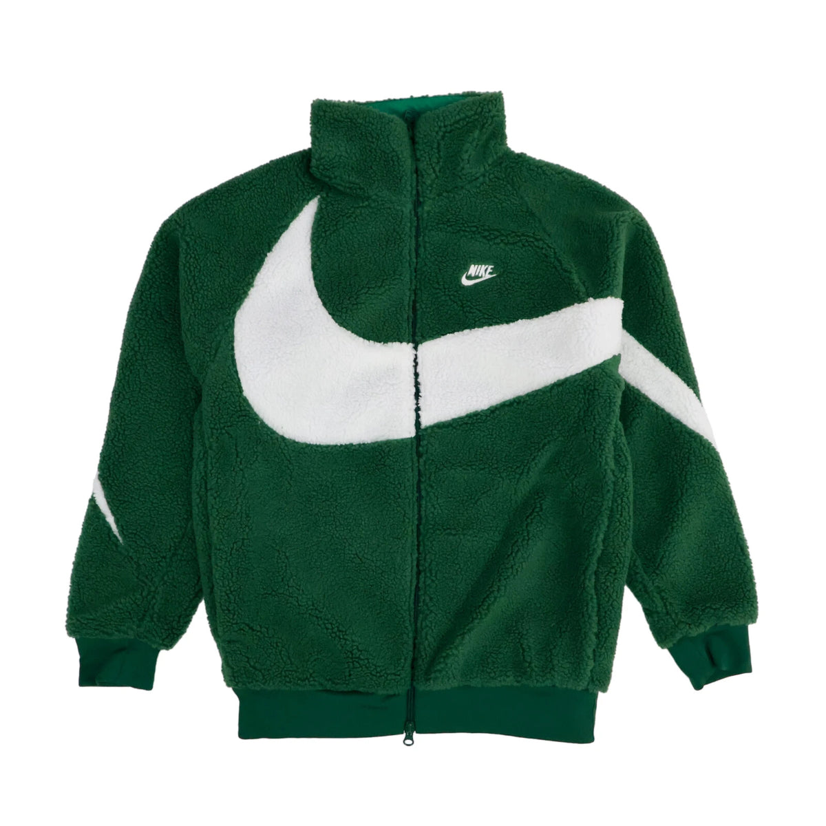 Nike Big Swoosh Reversible Boa Jacket "Gorge Green"