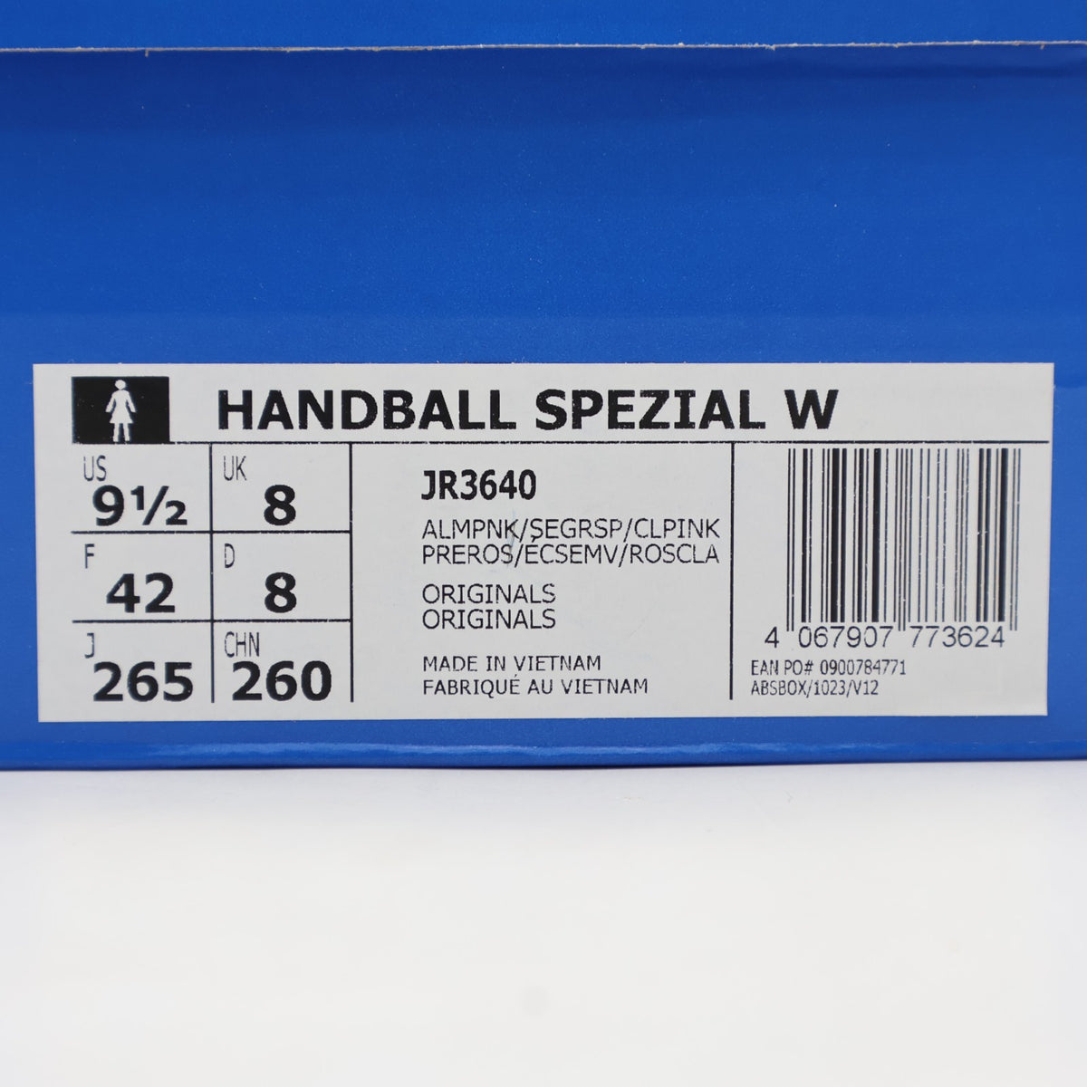 JR3640 adidas Originals  Handball Spezial Almost Pink Semi Green Spark (Women's)