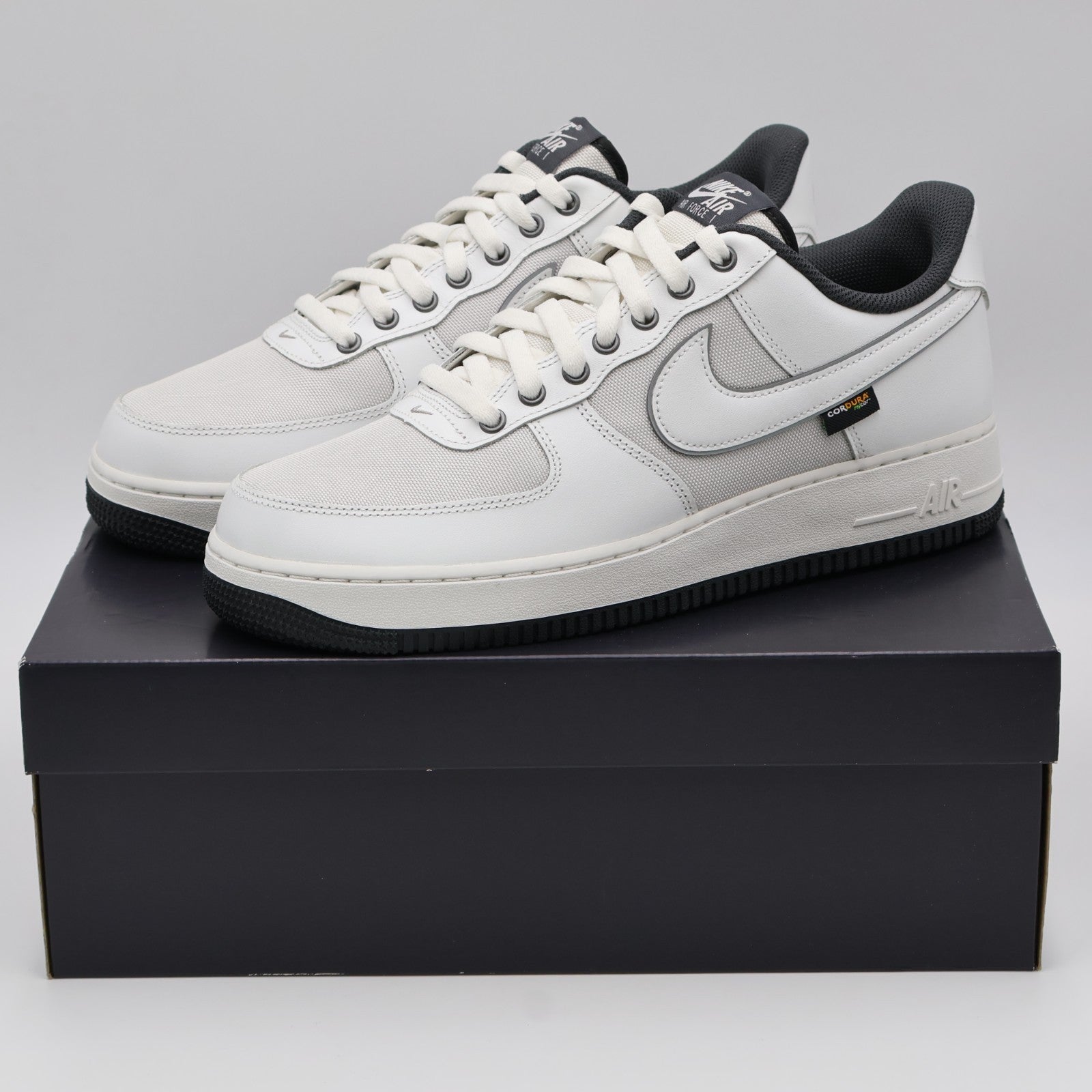 IM6001-121 Nike Air Force 1 Low Cordura Summit White Dark Smoke Grey (Men's)