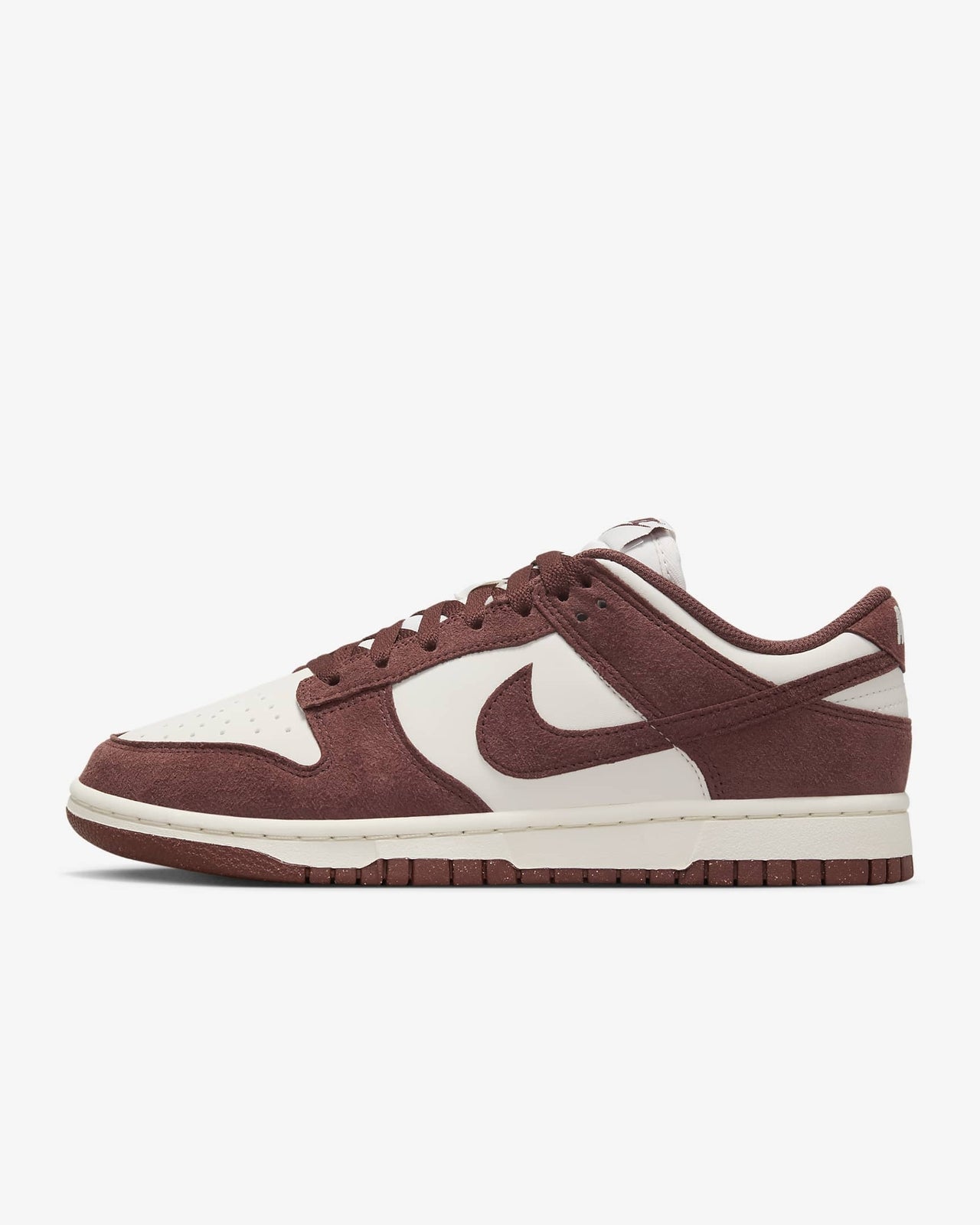 HJ7673-001 Nike Dunk Low Phantom Sail White Red Sepia (Women's)