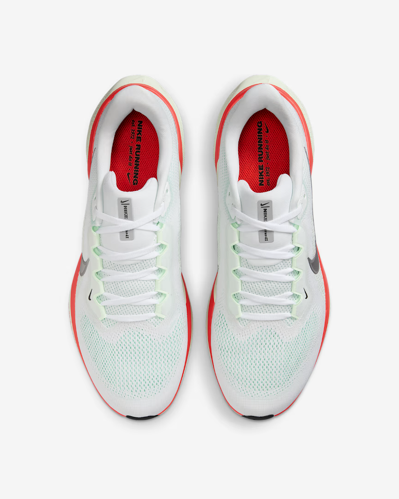 FD2722-115 Nike Pegasus 41  Road Running Shoes White Barely Green (Men's)