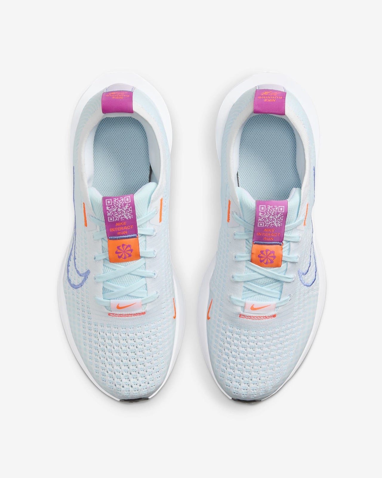 FD2292-107 Nike Interact Run White Glacier Blue Beyond Pink Royal Pulse (Women's