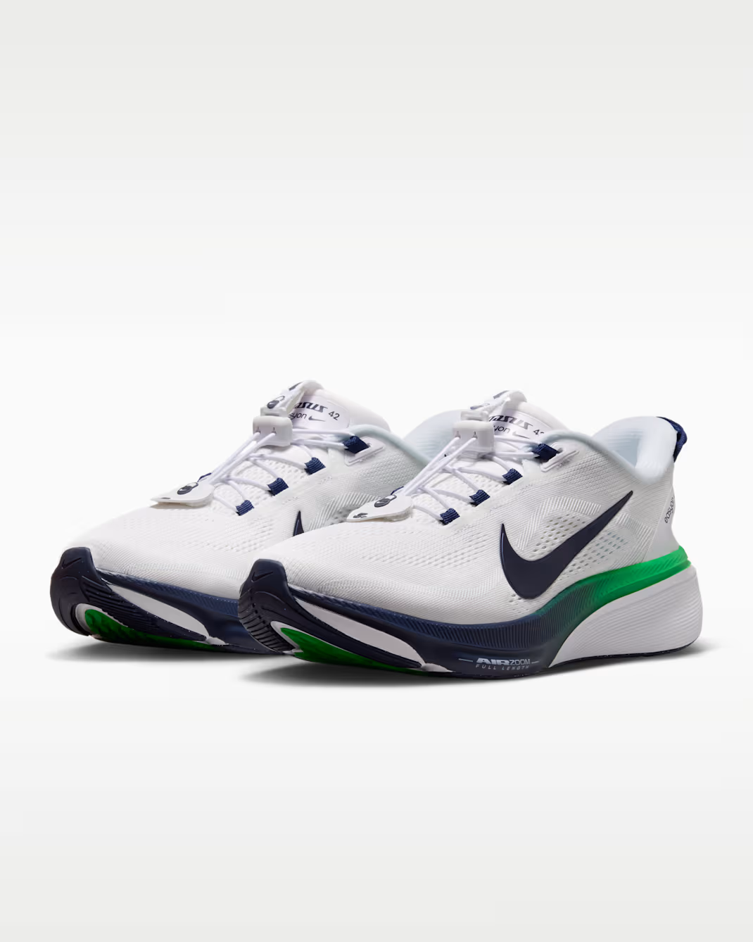 IM4110-100 Nike Pegasus 42 EasyOn "White/Green Spark" (Men's)