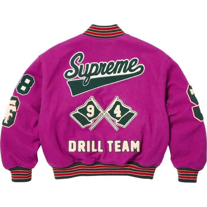 Supreme Drill Team Varsity Jacket Magenta