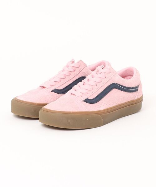 VN000E9TBIZ Vans Old Skool Hairy Suede Pink Navy (Men's)